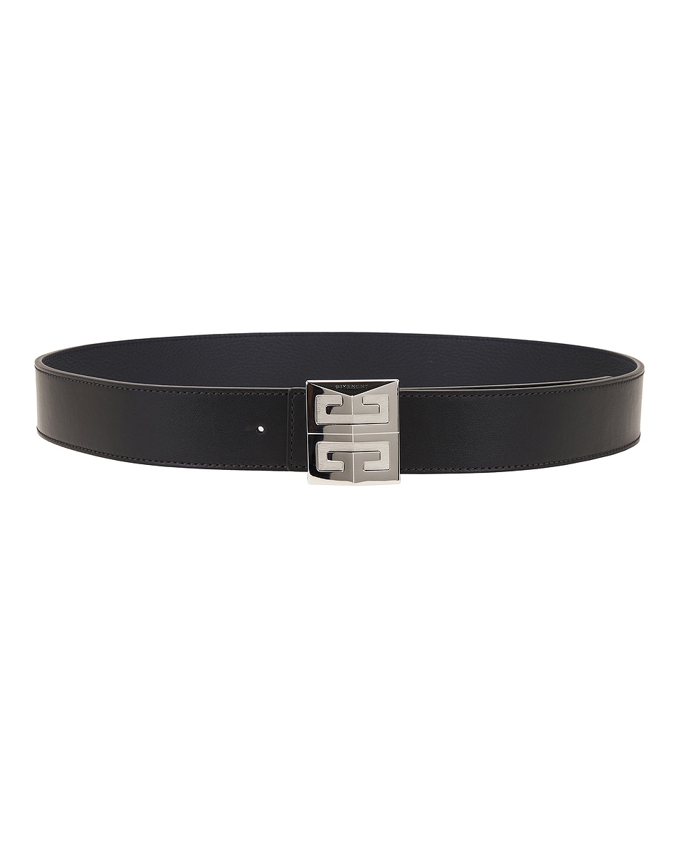 Image 1 of Givenchy 4G Reversible Belt 35mm in Black & Dark Blue