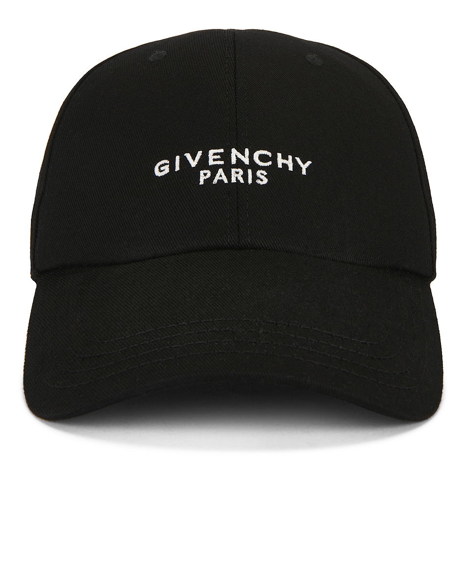 Image 1 of Givenchy Curved Cap in Black