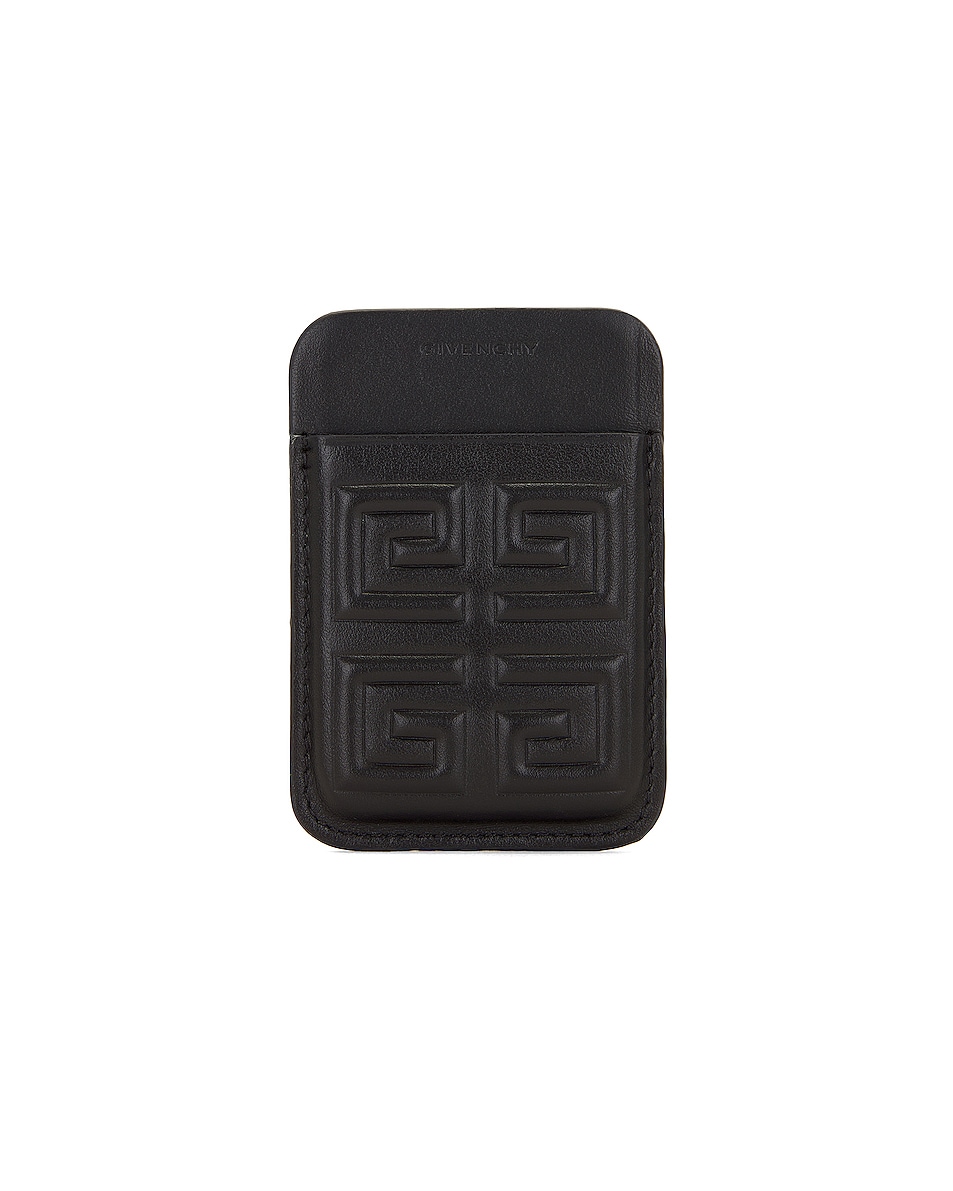 Image 1 of Givenchy Magnetic Card Holder in Black