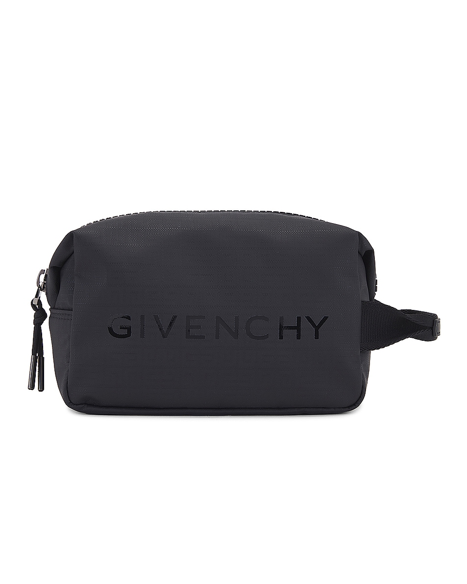 Image 1 of Givenchy G-Zip Toilet Pouch in Black