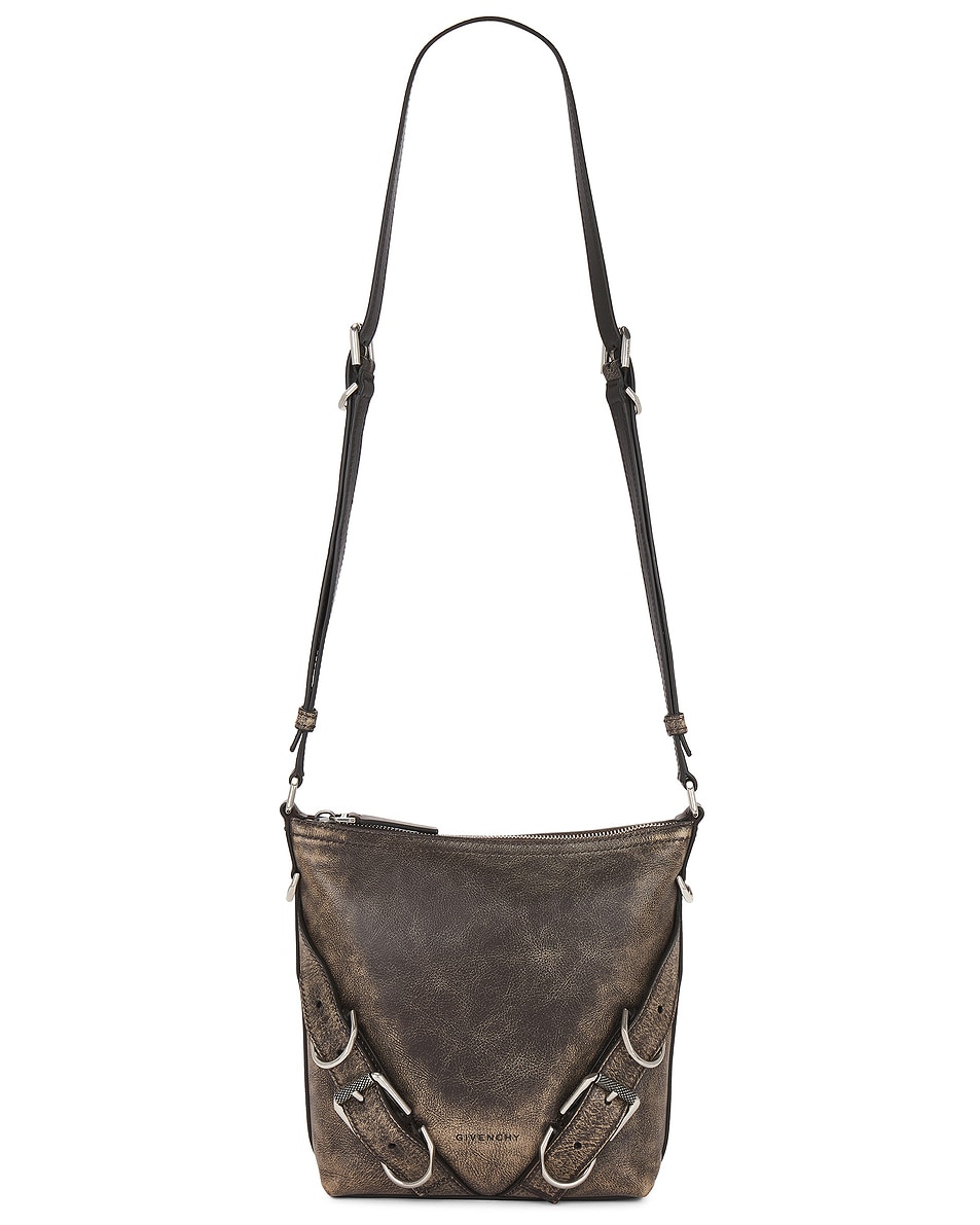 Image 1 of Givenchy Voyou Small Crossbody Bag in Beige & Brown