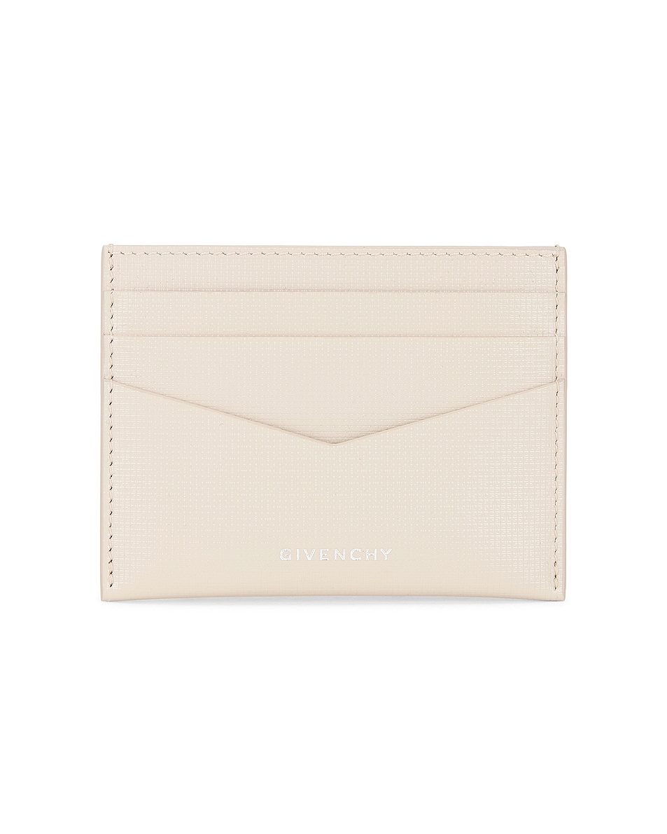 Image 1 of Givenchy Card Holder 2x3 CC in Beige & Grey