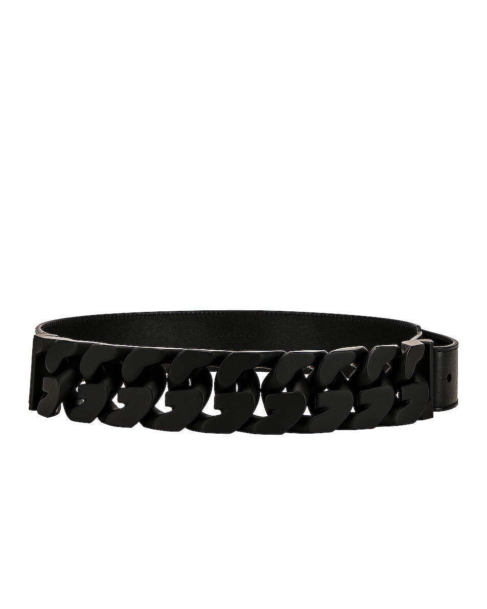 Image 1 of Givenchy Half Chain Belt in Black