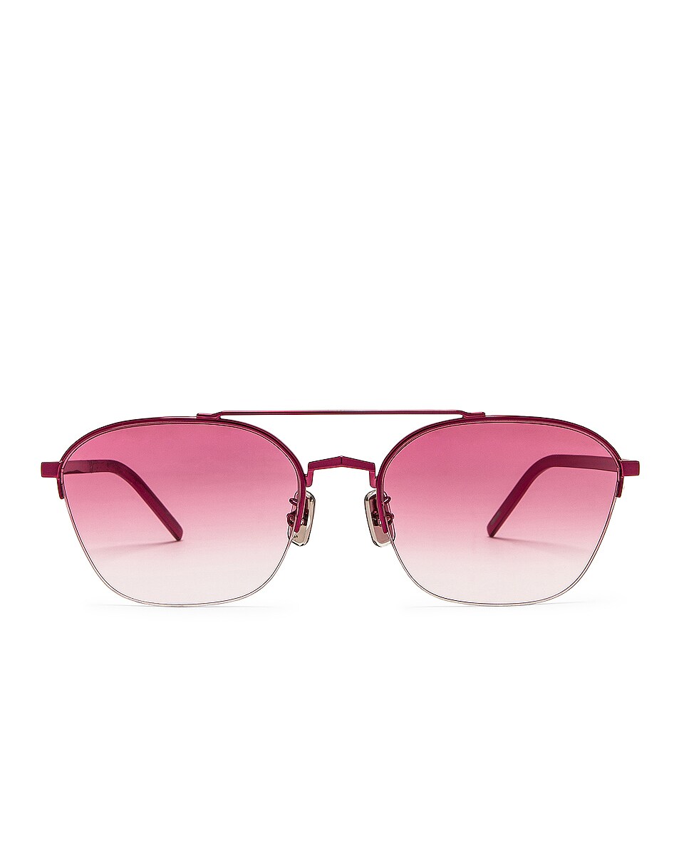 Image 1 of Givenchy GV Speed Metal Sunglasses in Shiny Pink & Gradient Mirror Violet