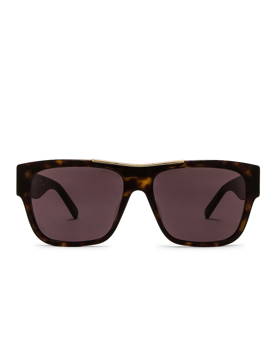 Image 1 of Givenchy 4G Acetate Sunglasses in Dark Havana & Smoke