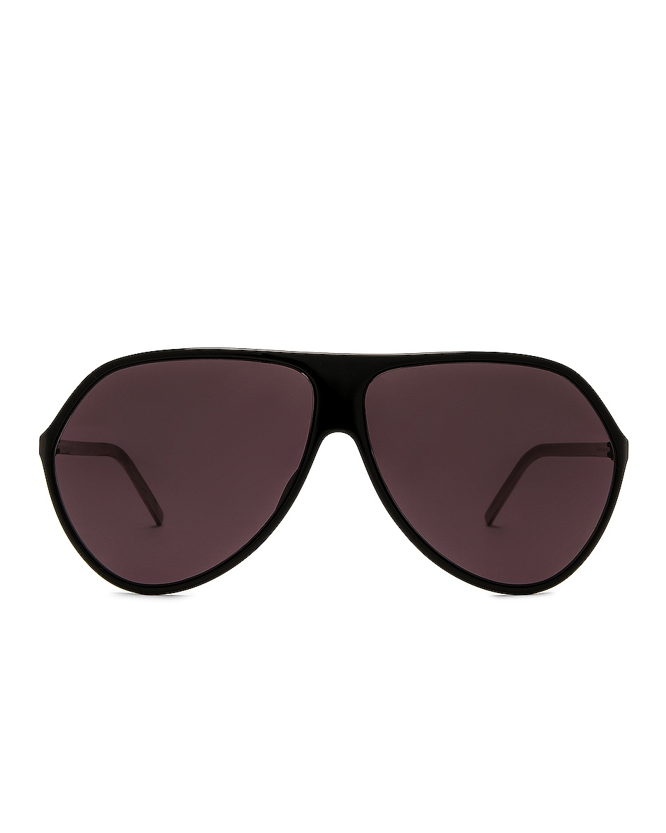 Image 1 of Givenchy GV Light Shield Sunglasses in Shiny Black & Smoke