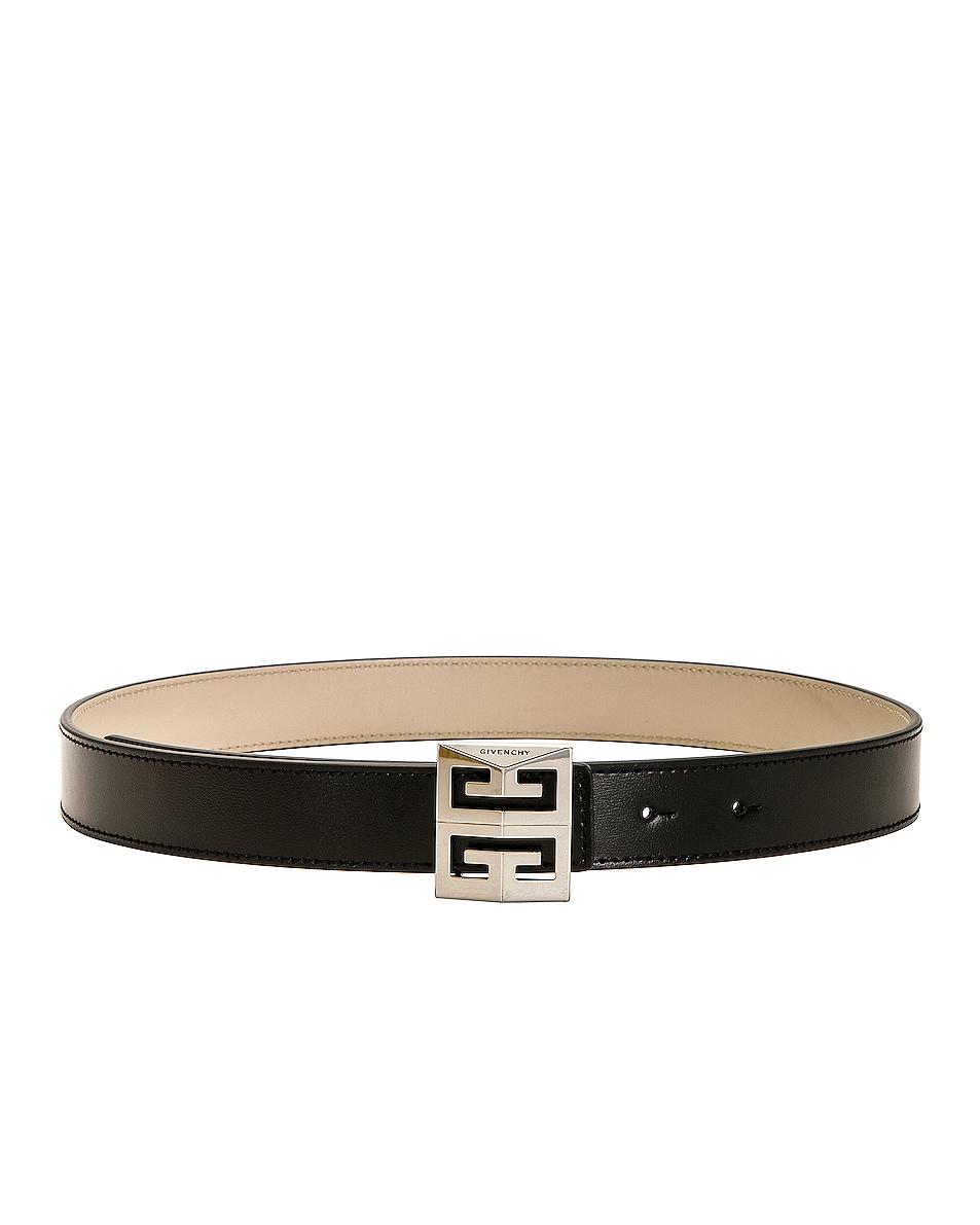 Image 1 of Givenchy Reversible 26mm Buckle Belt in Black