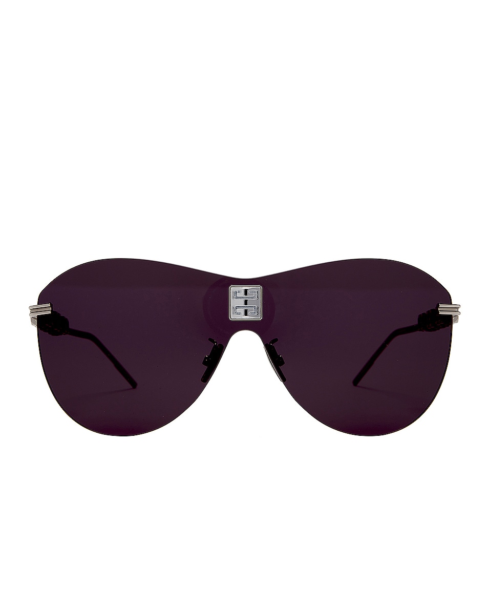 Image 1 of Givenchy Aviator Sunglasses in Palladium & Crystal