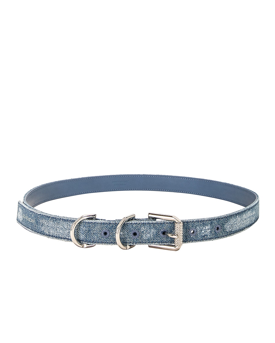 Image 1 of Givenchy Voyou Buckle Belt in Medium Blue