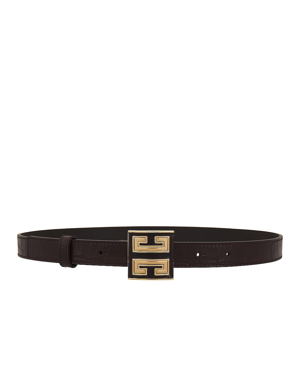 Image 1 of Givenchy 4G Belt in Walnut Brown