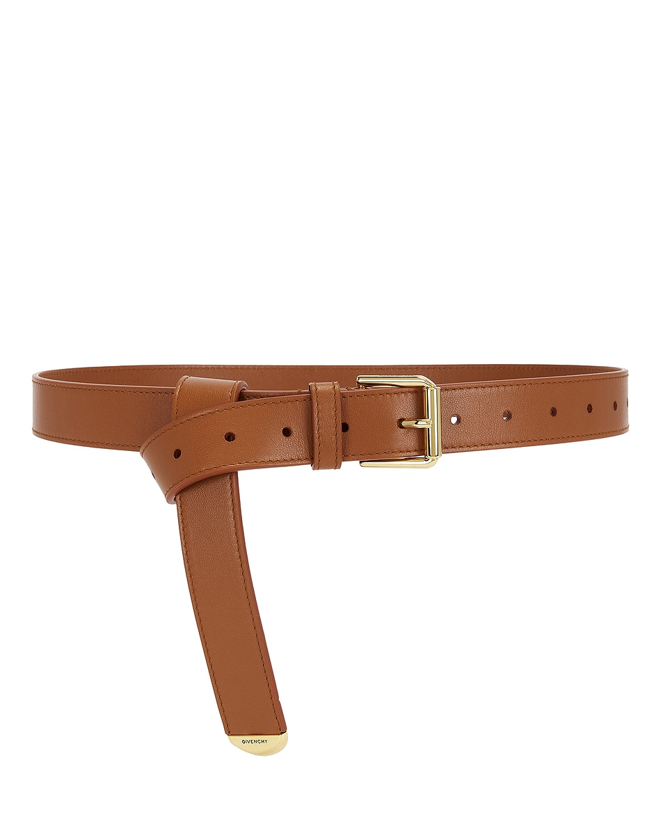 Image 1 of Givenchy Voyou Belt in Caramel Brown