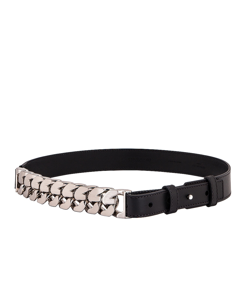 Image 1 of Givenchy Mid Chain Belt in Black