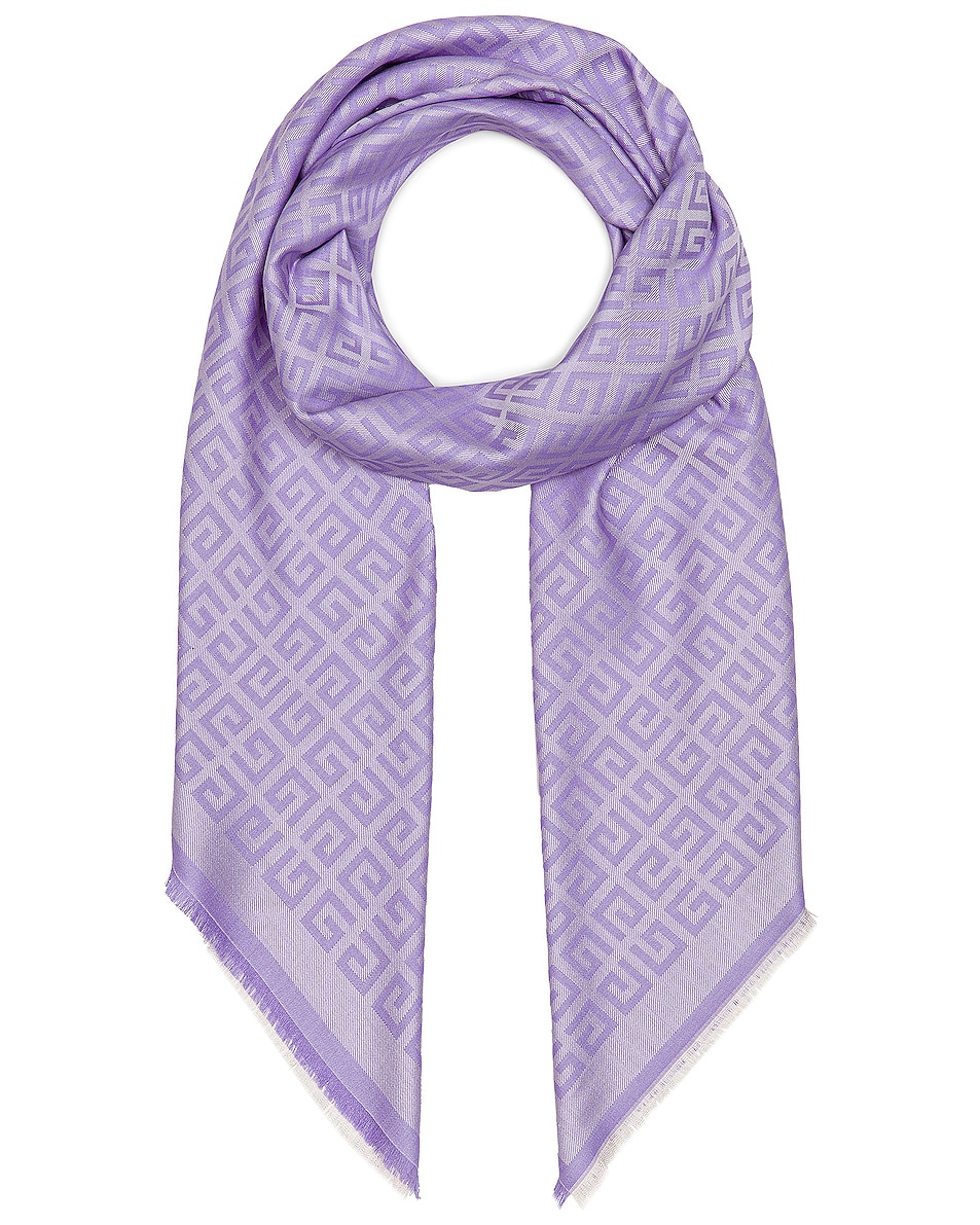 Image 1 of Givenchy 4G All Over Shawl in Lilac