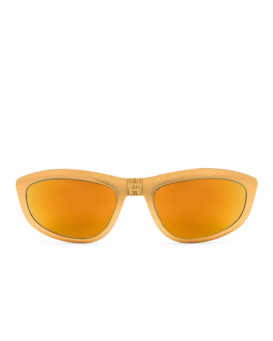Image 1 of Givenchy Mirror Sunglasses in Yellow Gold