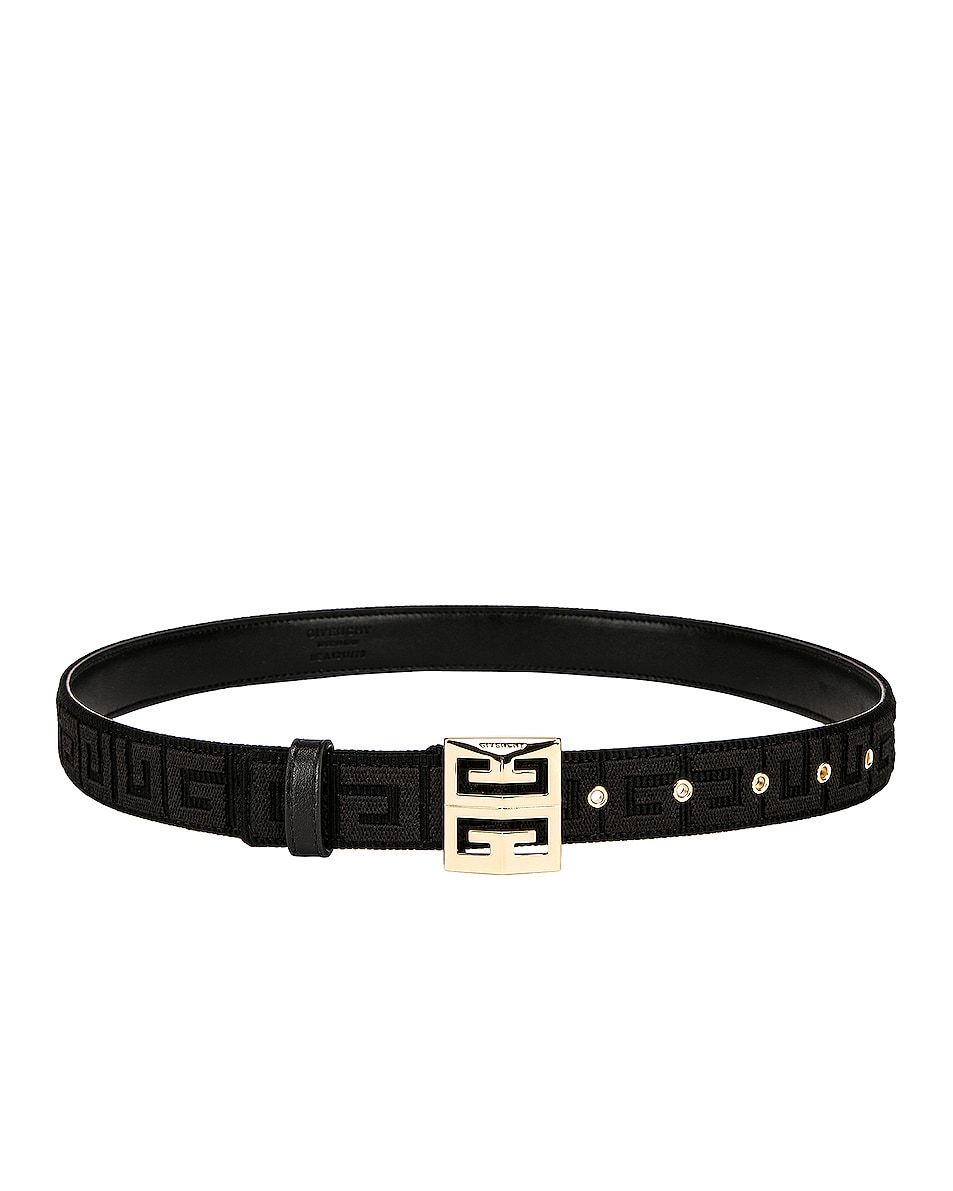 Image 1 of Givenchy 4G Buckle Belt in Black