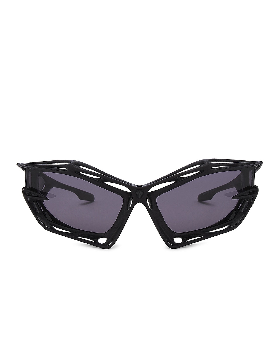 Image 1 of Givenchy Giv Cut Cage Sunglasses in Matte Black & Smoke
