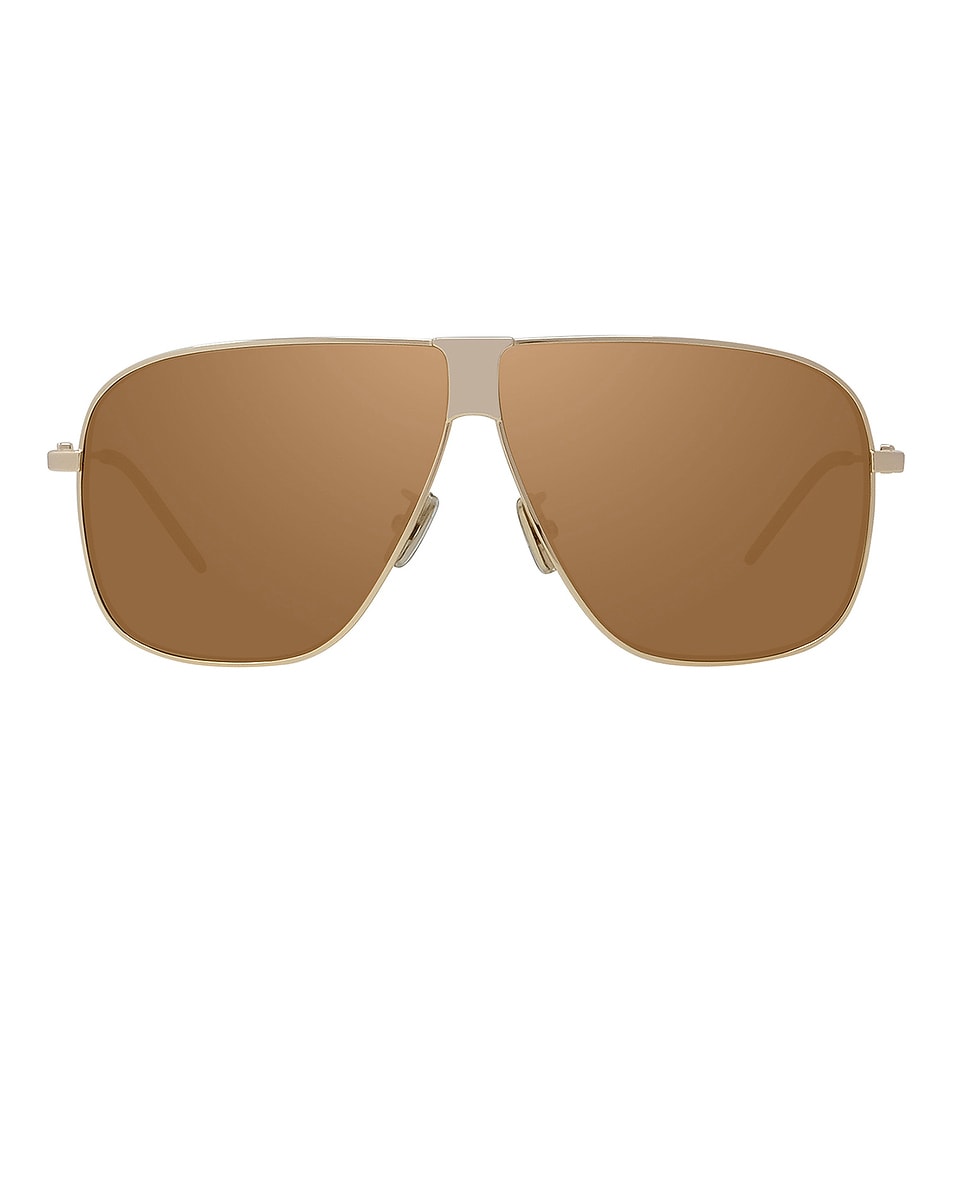 Image 1 of Givenchy GV Speed Aviator Sunglasses in Shiny Endura Gold & Brown Mirror