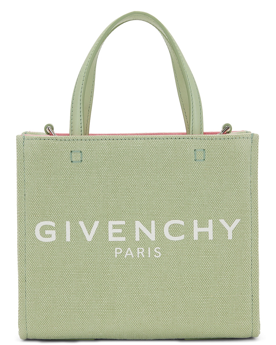 Image 1 of Givenchy Mini G Tote Shopping Bag in Pistachio