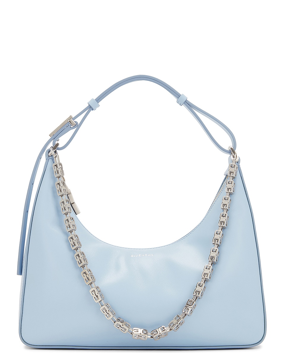 Image 1 of Givenchy Small Moon Cut Out Bag in Baby Blue
