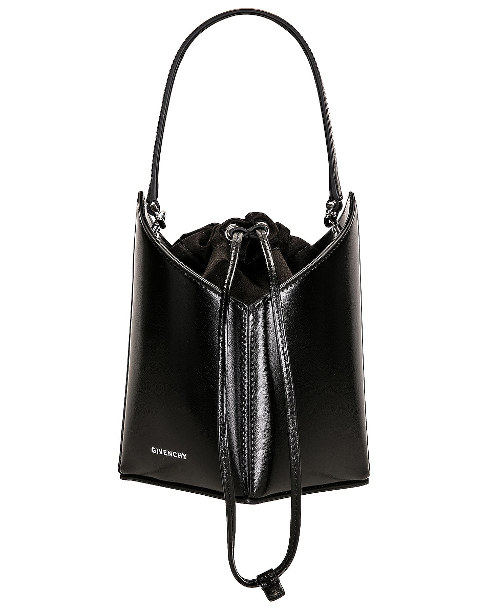 Image 1 of Givenchy Mini Cut Out Bucket Bag in Black