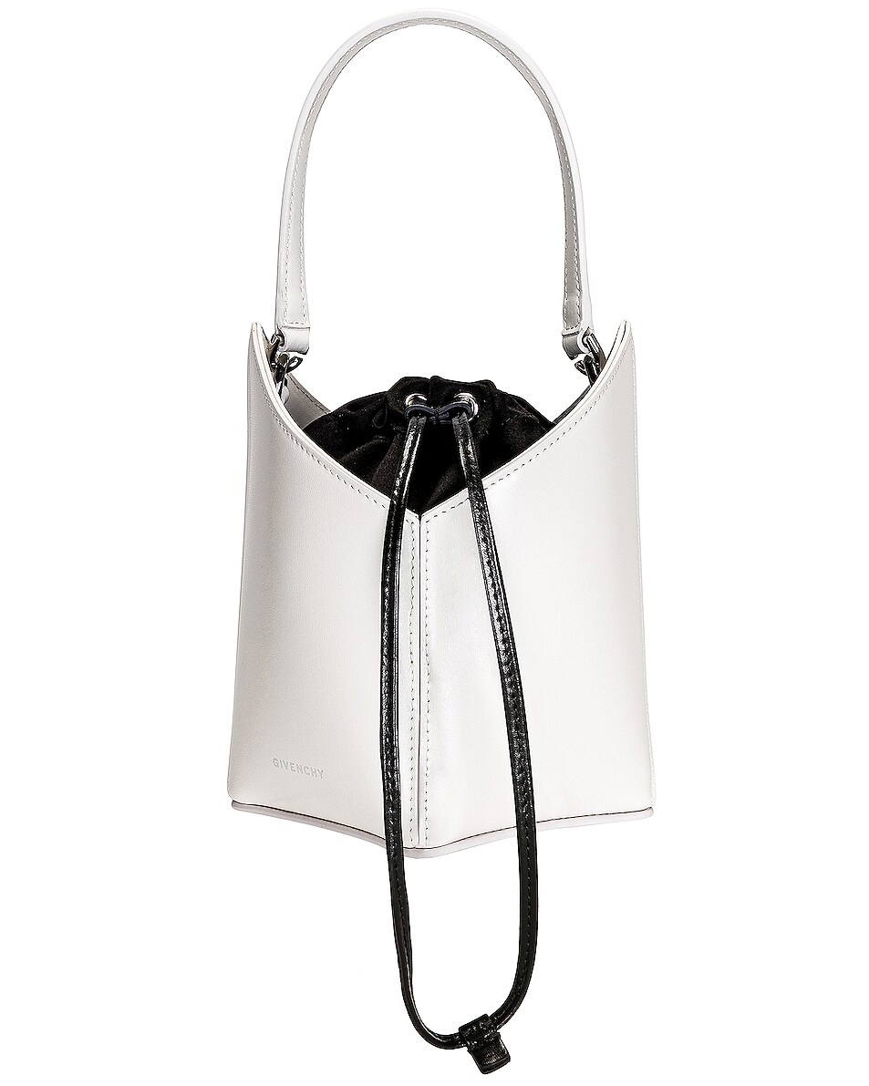 Image 1 of Givenchy Mini Cut Out Bucket Bag in Ivory