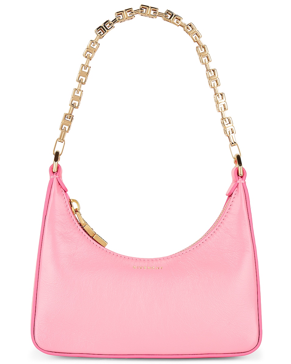 Image 1 of Givenchy Moon Cut Out Mini Hobo Bag in Bright Pink