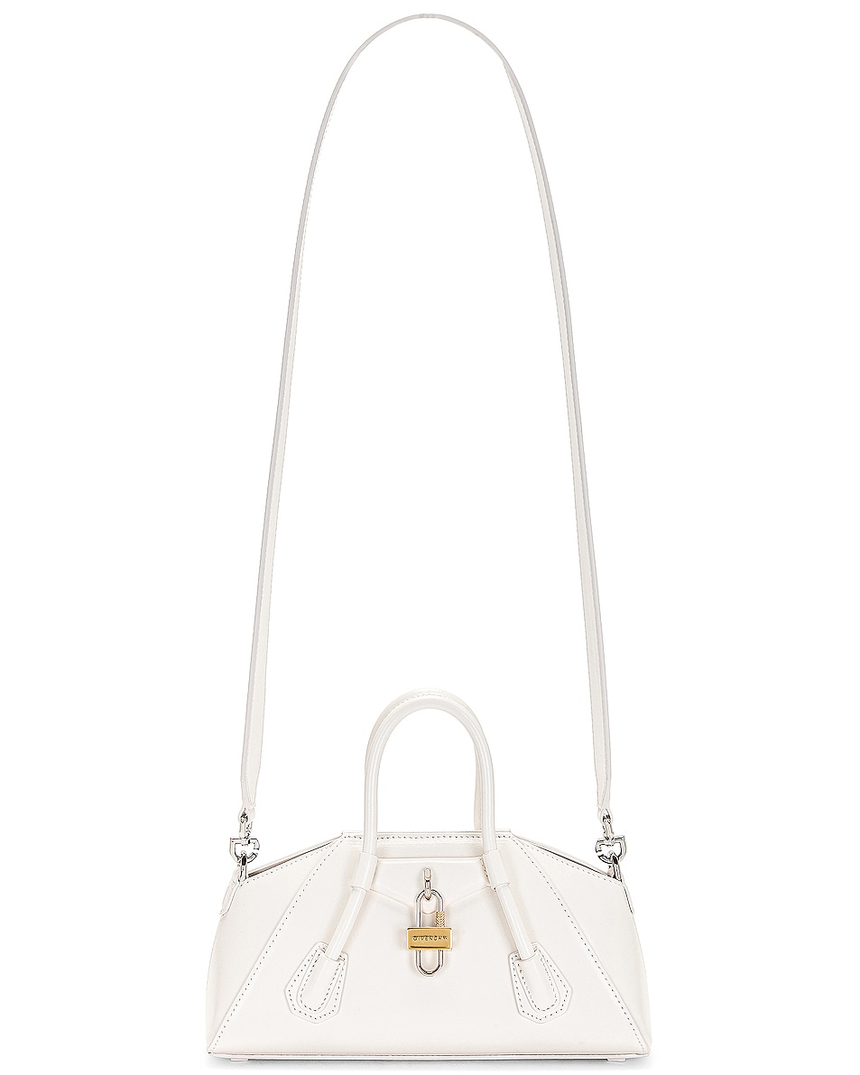 Givenchy Mini Antigona Stretch Bag in Ivory FWRD