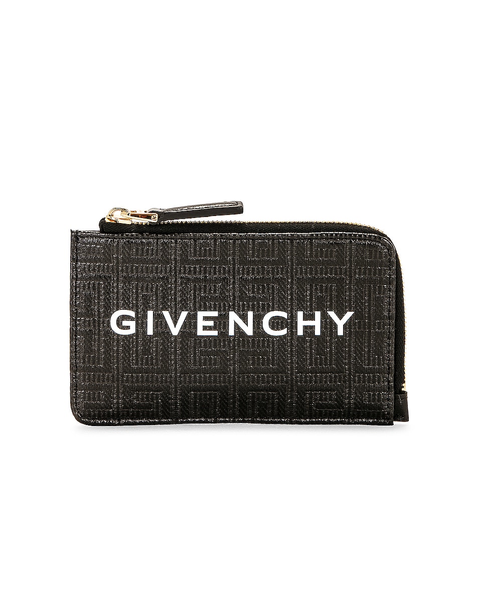 Image 1 of Givenchy Full Zipped Cardholder in Black