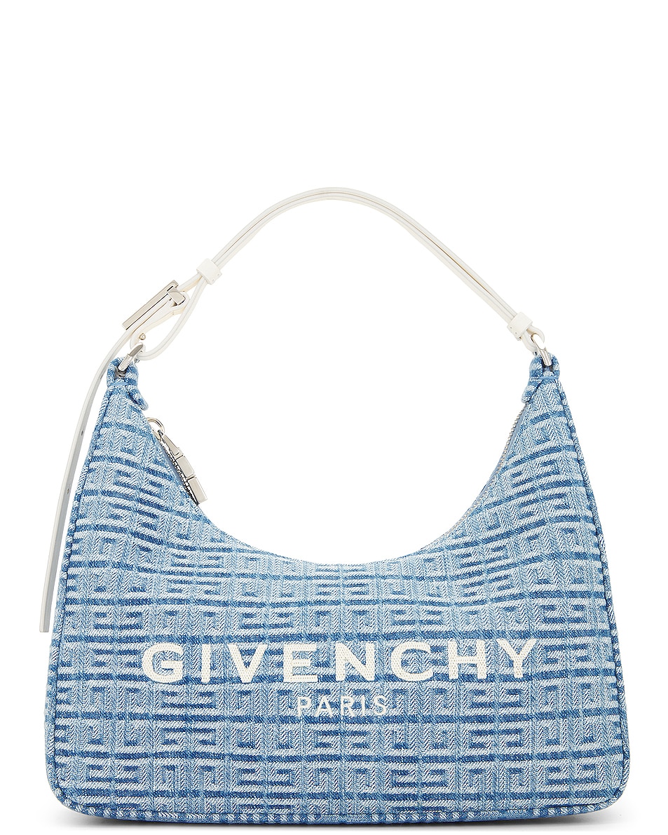 Image 1 of Givenchy Moon Cut Out Small Hobo Bag in Light Blue