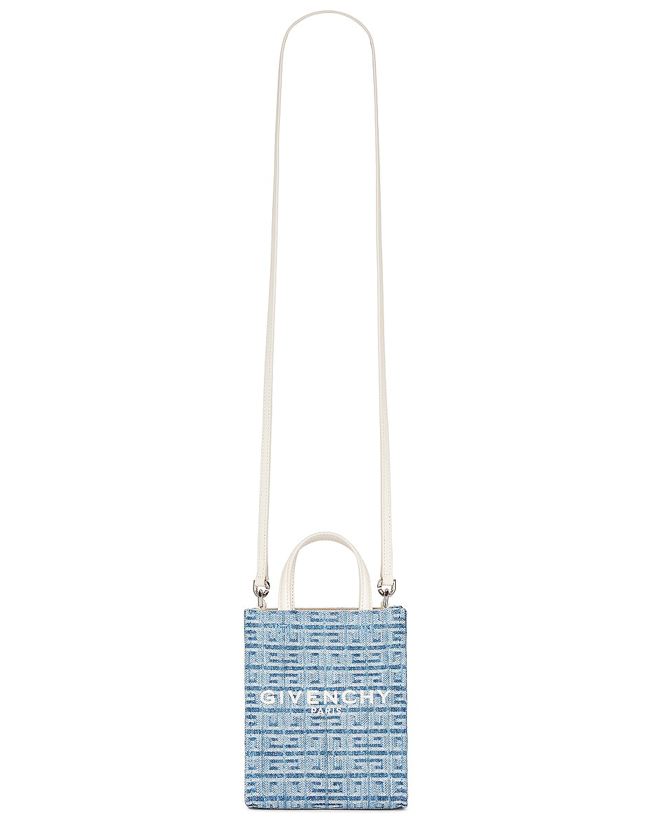 Image 1 of Givenchy Mini Vertical Tote Bag in Light Blue