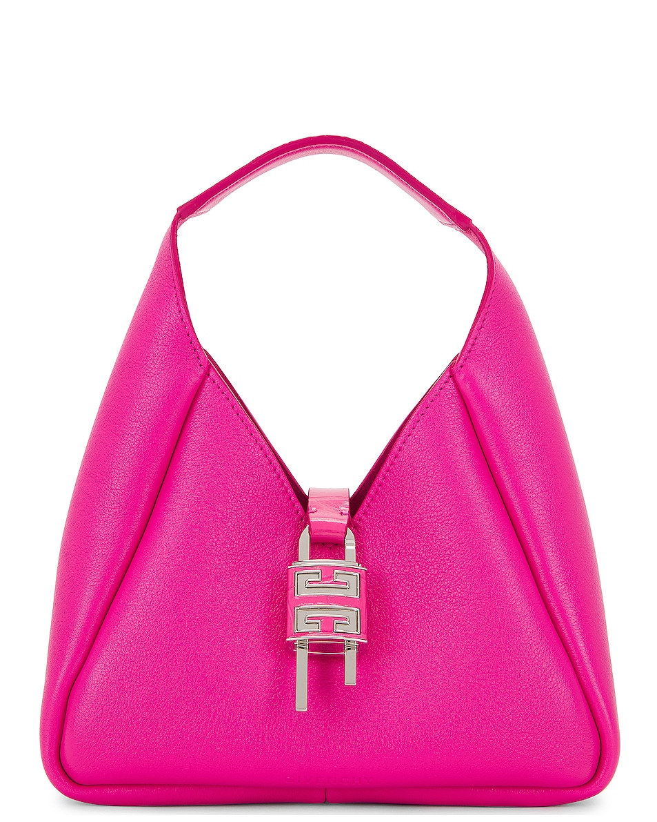 Image 1 of Givenchy Mini Hobo Bag in Neon Pink