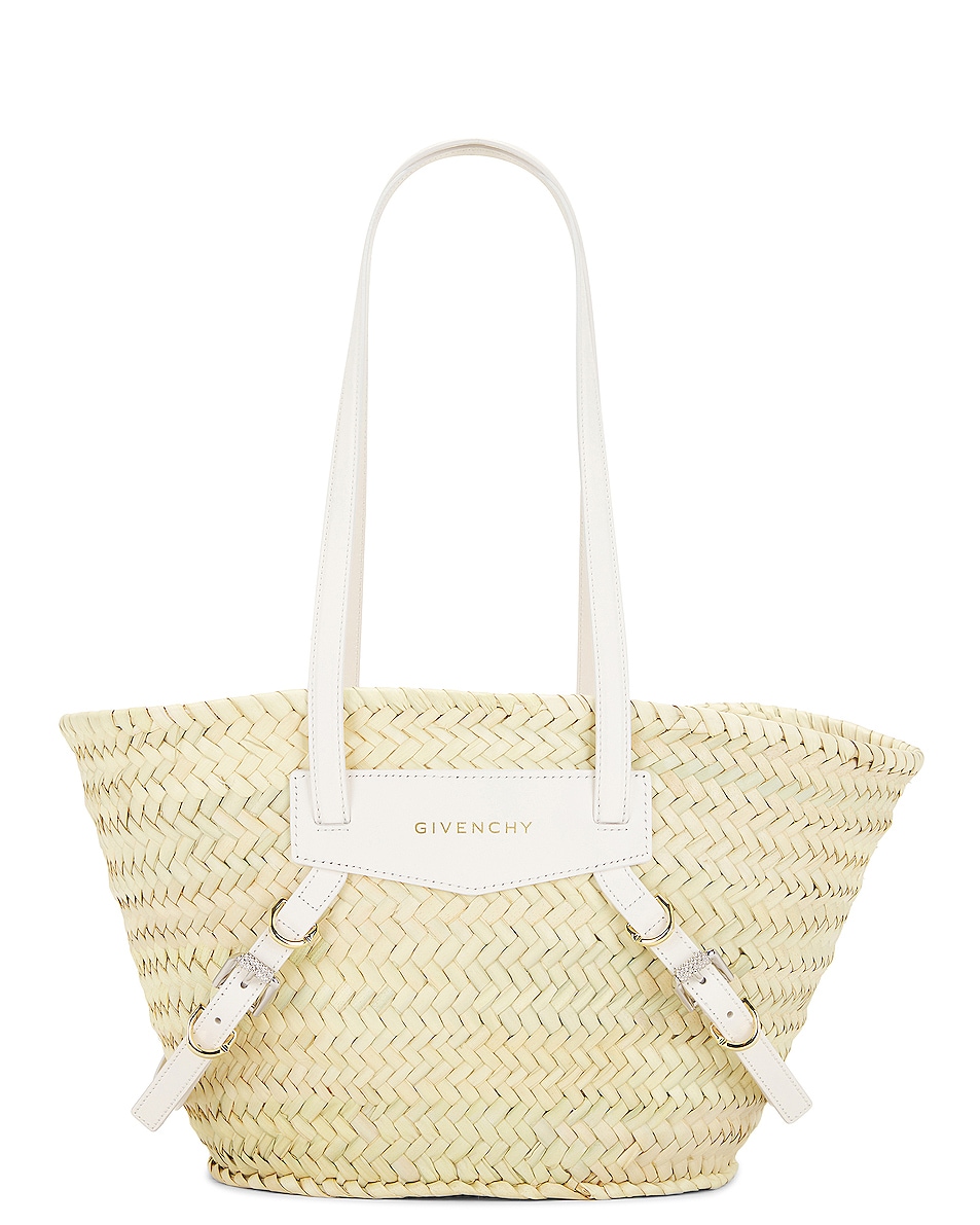 Image 1 of Givenchy Small Voyou Basket Bag in Ivory