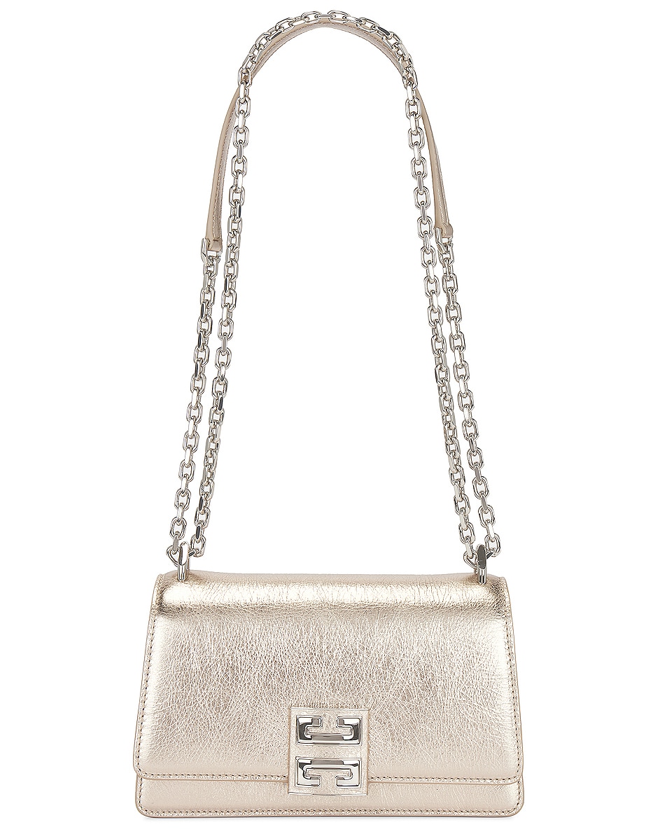 Image 1 of Givenchy Small 4G Sliding Chain Bag in Dusty Gold