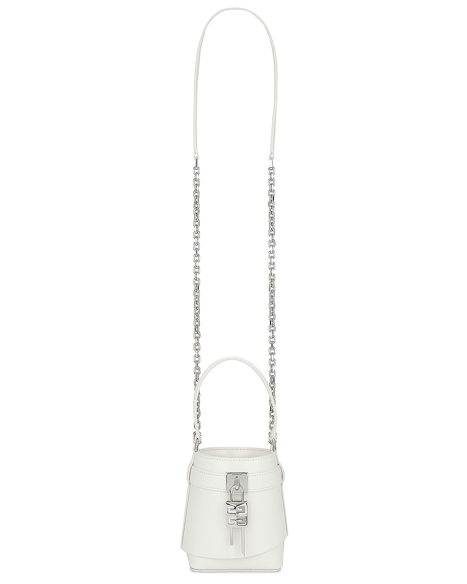 Image 1 of Givenchy Micro Shark Lock Bucket Bag in Ivory