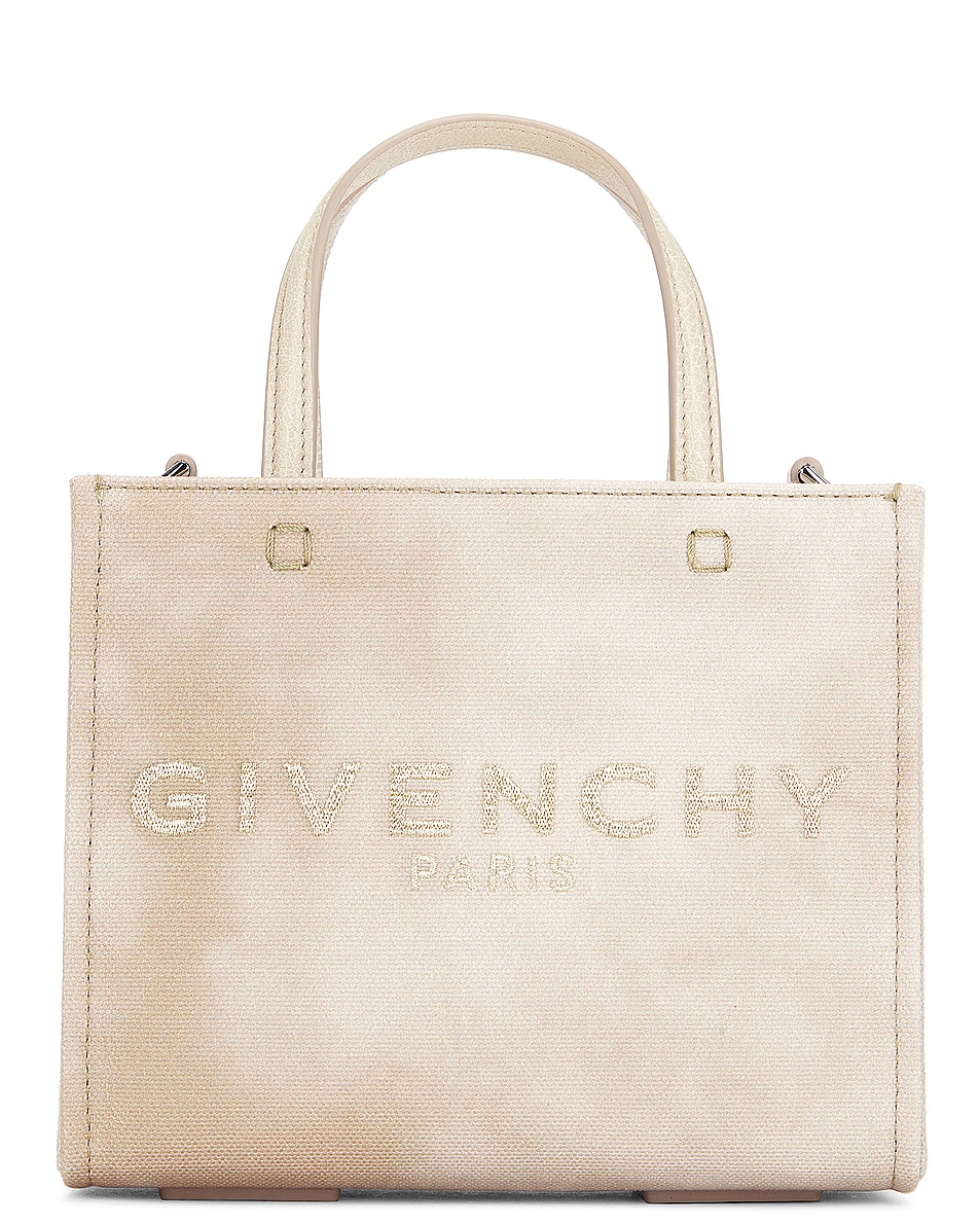 Image 1 of Givenchy Mini G Tote Bag in Dusty Gold