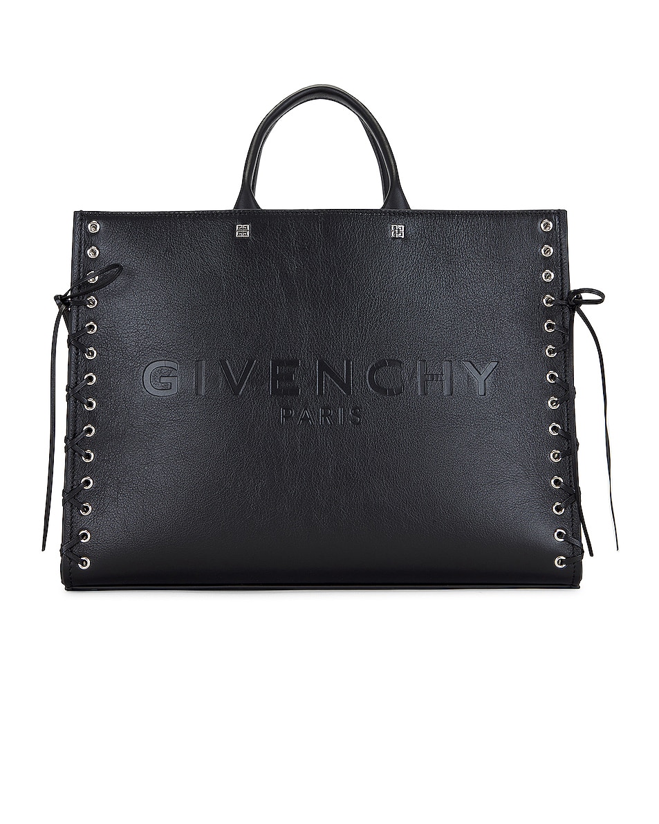 Image 1 of Givenchy Medium G Tote Corset Bag in Black