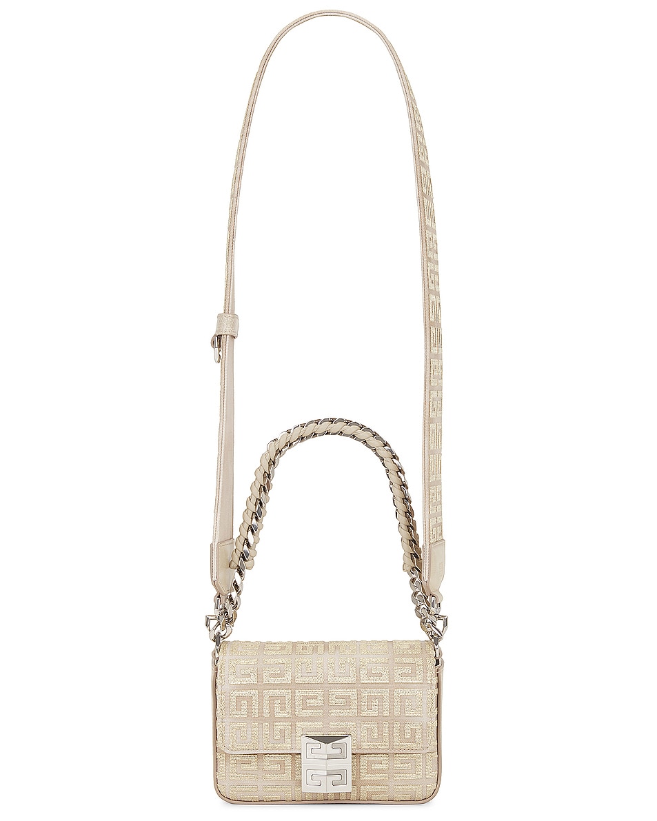 Image 1 of Givenchy Small 4G Crossbody Bag in Dusty Gold