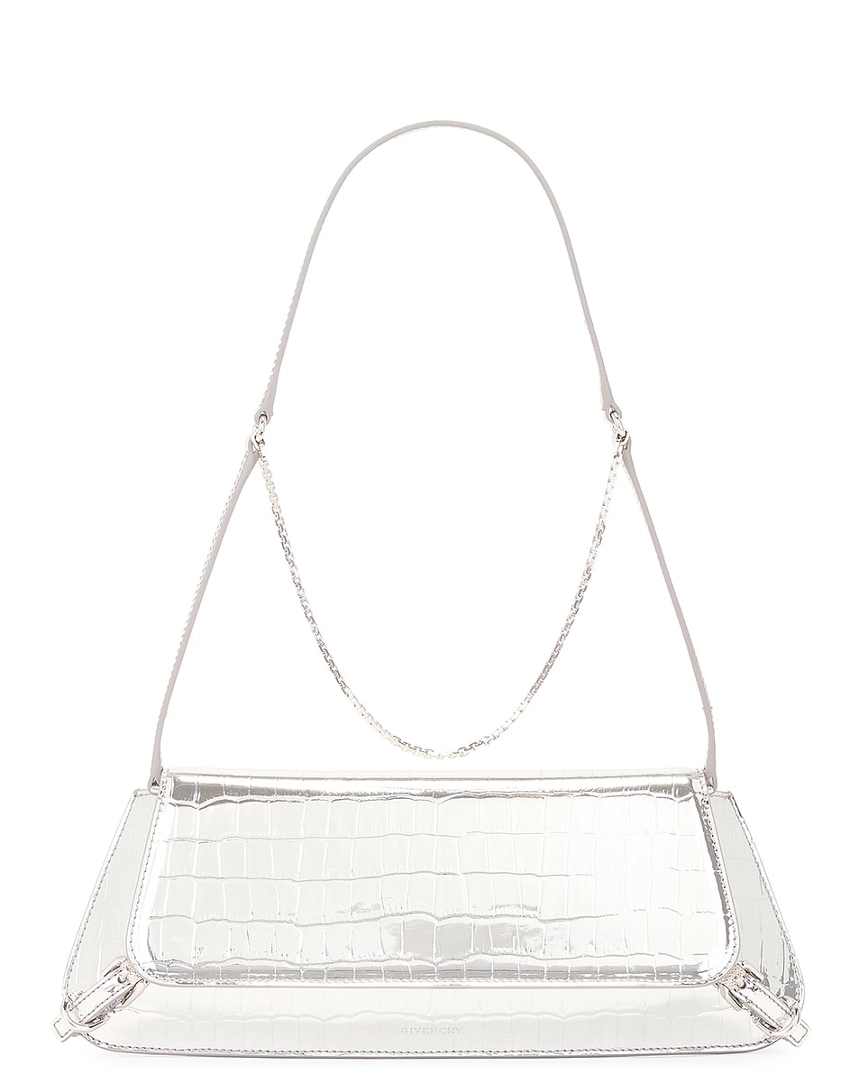 Image 1 of Givenchy Voyou East West Clutch in Light Silvery
