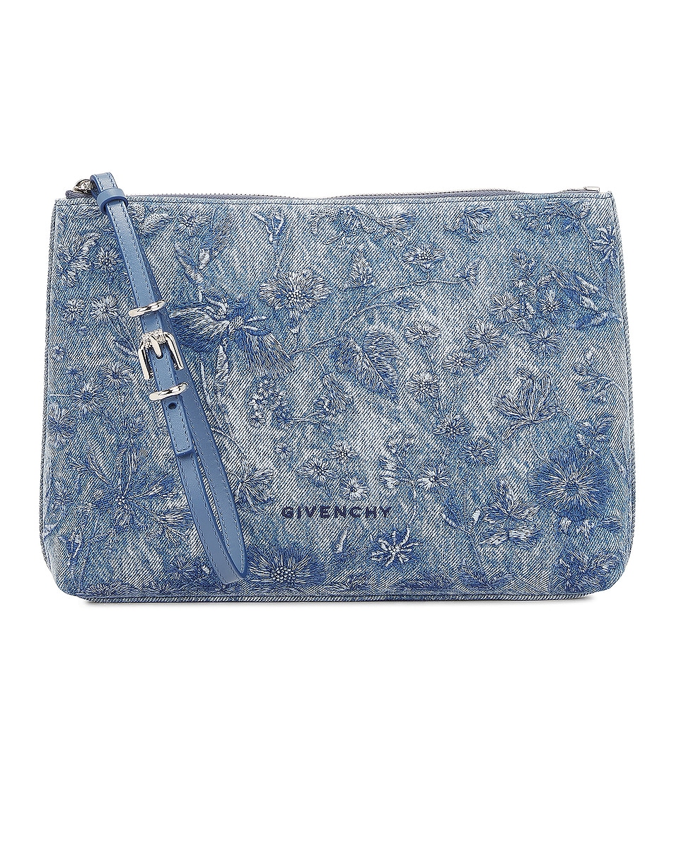Image 1 of Givenchy Voyou Travel Pouch in Medium Blue