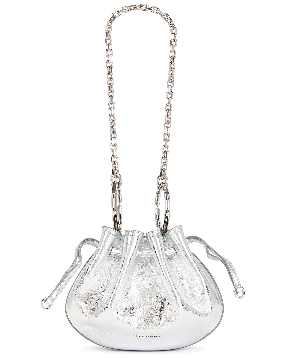 Image 1 of Givenchy Mini Pumpkin Bag in Light Silvery