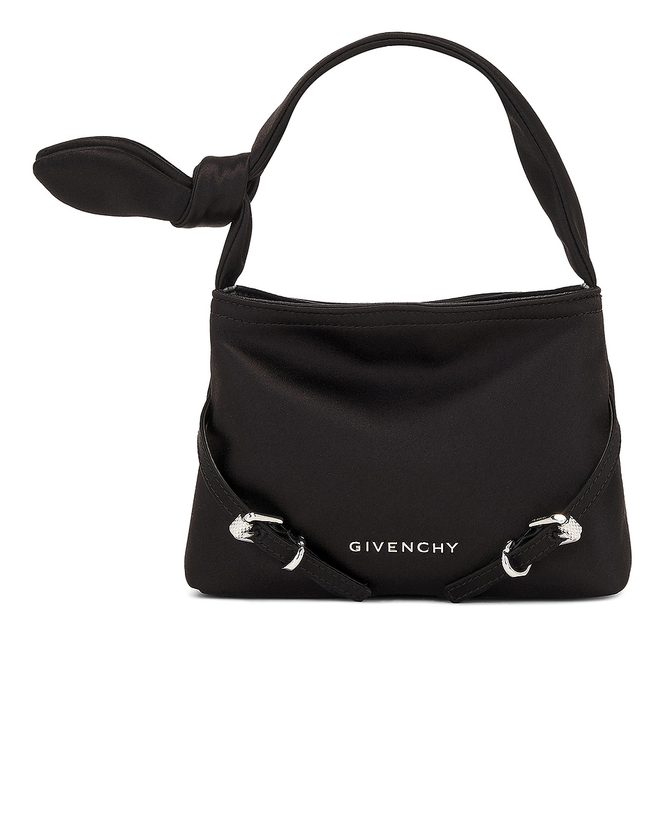 Image 1 of Givenchy Nano Voyou Bow Bag in Black