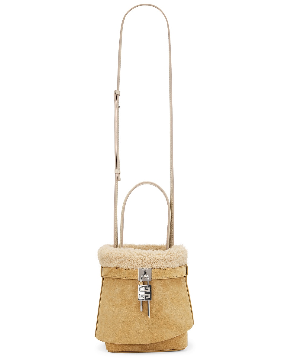 Image 1 of Givenchy Shark Lock Bucket Bag in Hazel