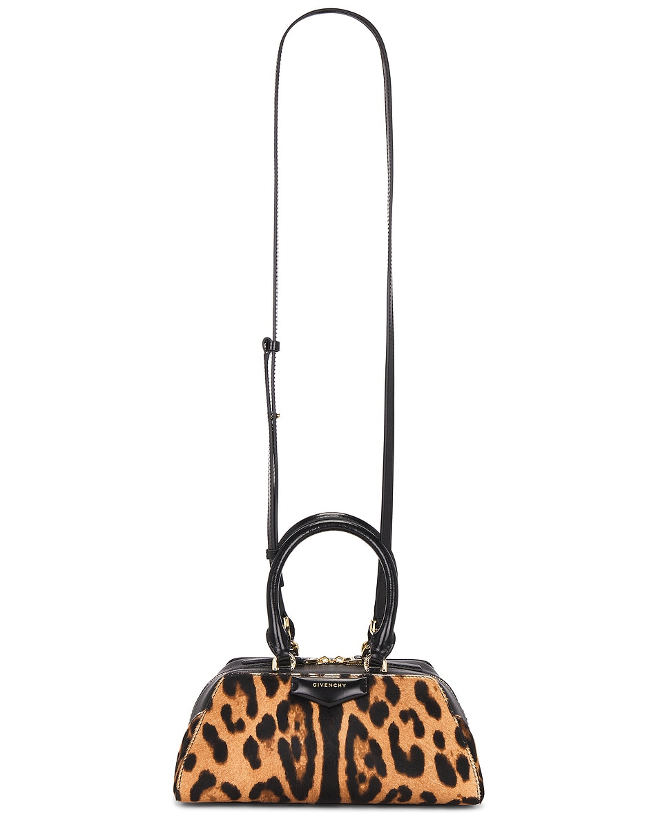 Image 1 of Givenchy Mini Antigona East West Bag in Black & Beige