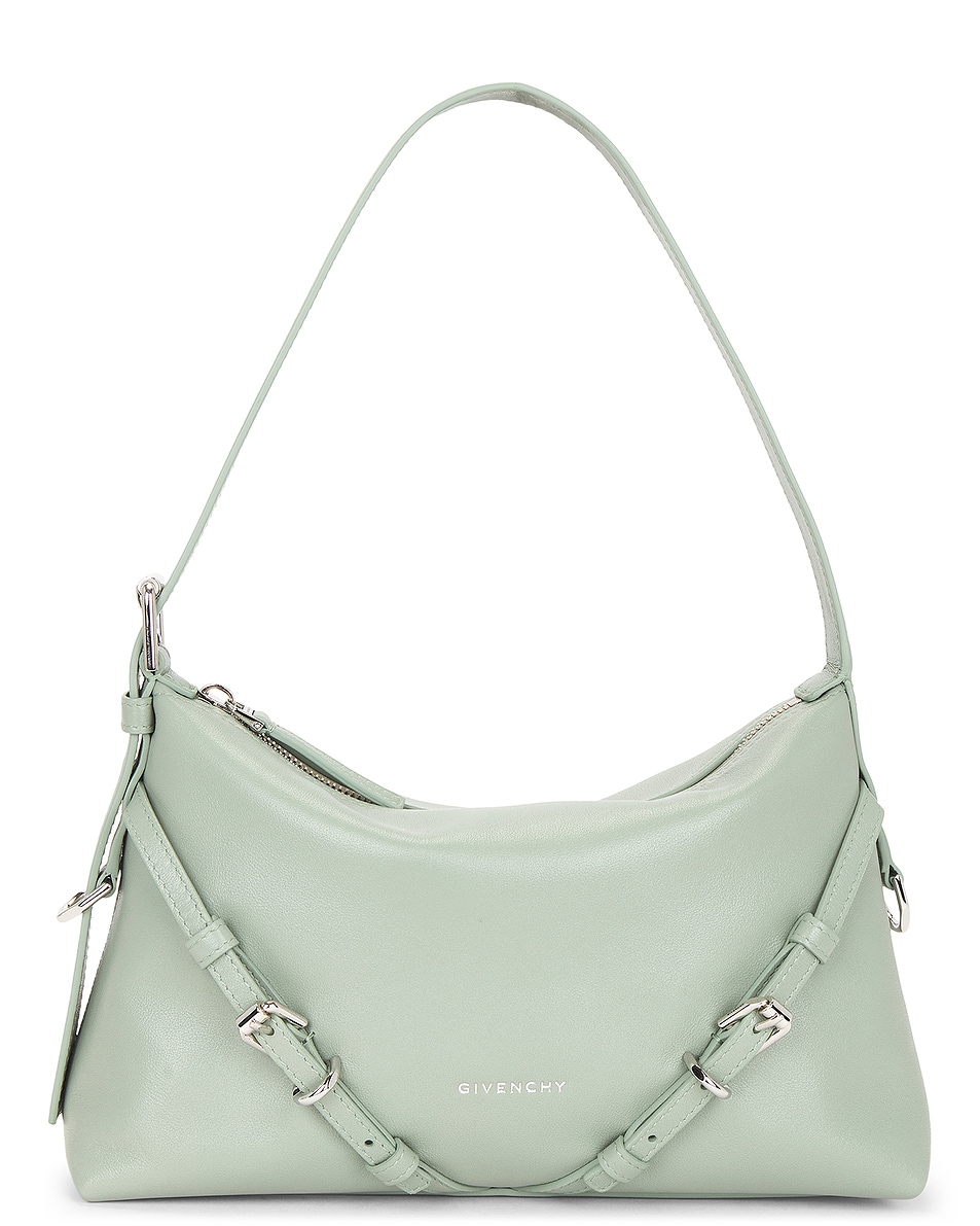 Image 1 of Givenchy Mini Voyou Shoulder Bag in Greyish Green