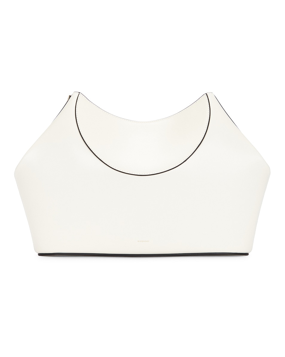 Image 1 of Givenchy Facet Clutch in Ivory