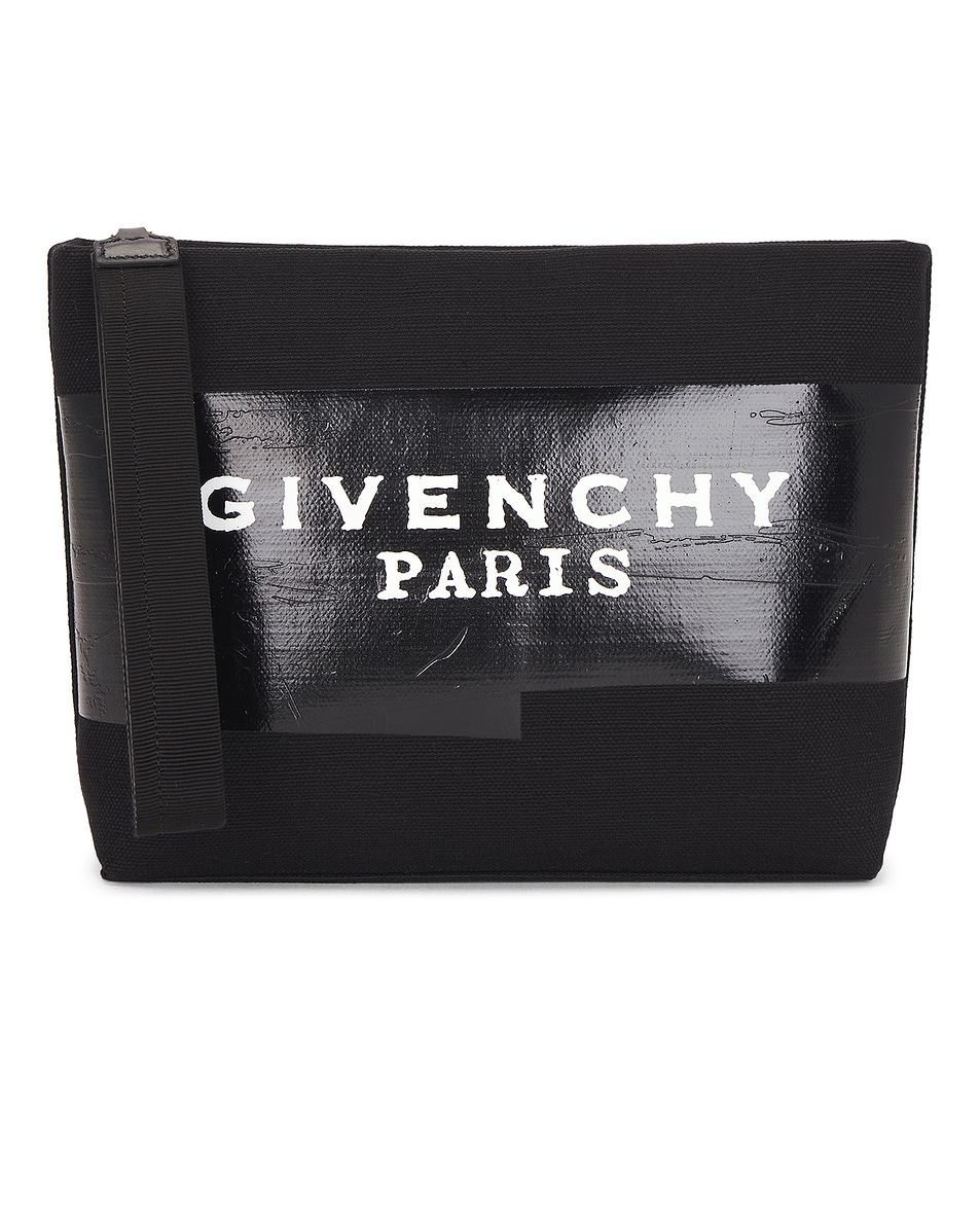 Image 1 of Givenchy Logo Pouch in Black