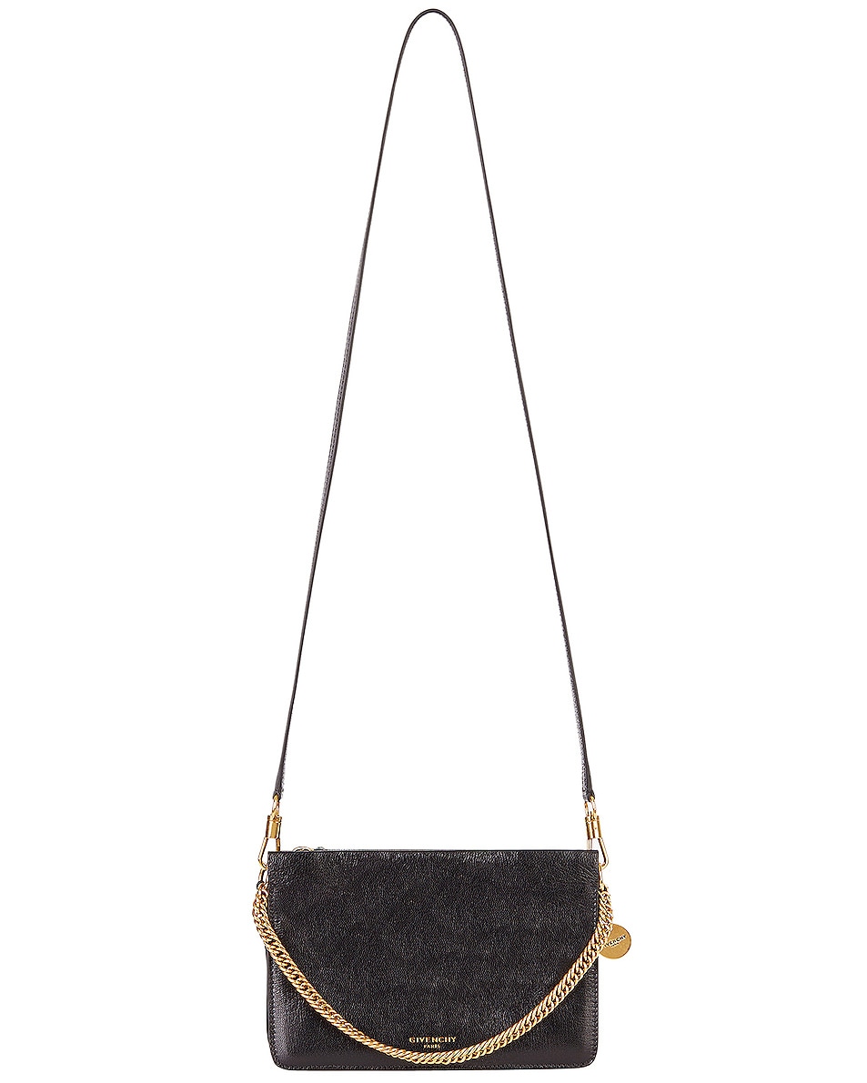 Givenchy Cross3 Leather Crossbody Bag in Black FWRD