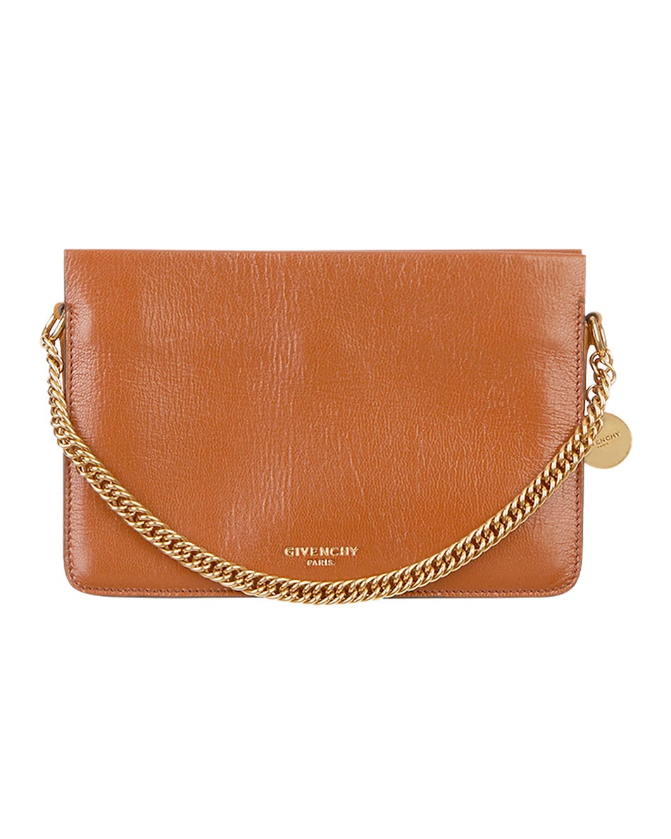 Image 1 of Givenchy Cross3 Leather Crossbody Bag in Chestnut