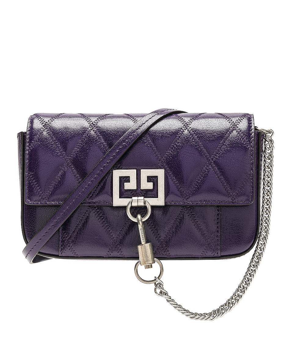 Image 1 of Givenchy Pocket Chain Wallet in Purple