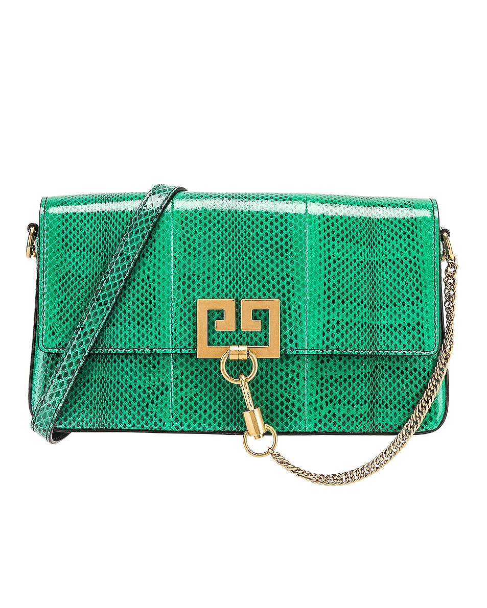 Image 1 of Givenchy Small Charm Shoulder Bag in Green